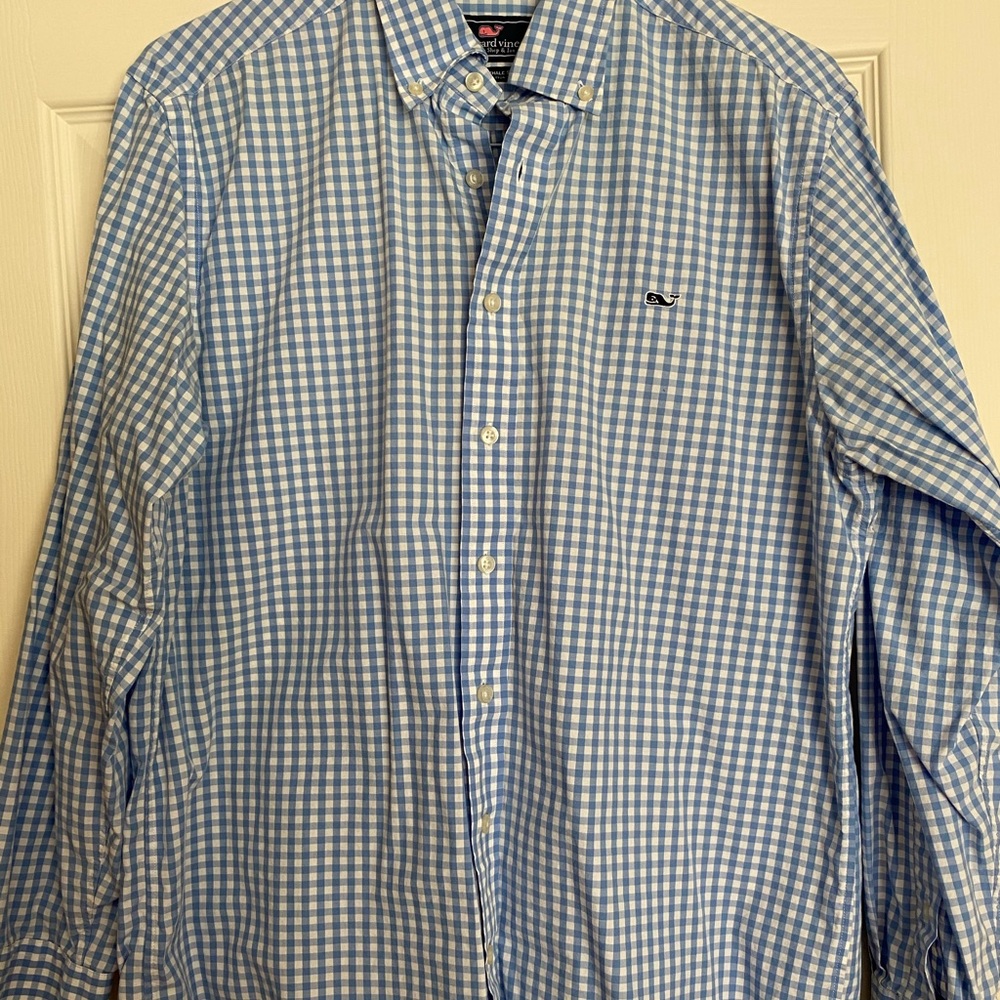 Men’s L/S Vineyard Vines whale shirt